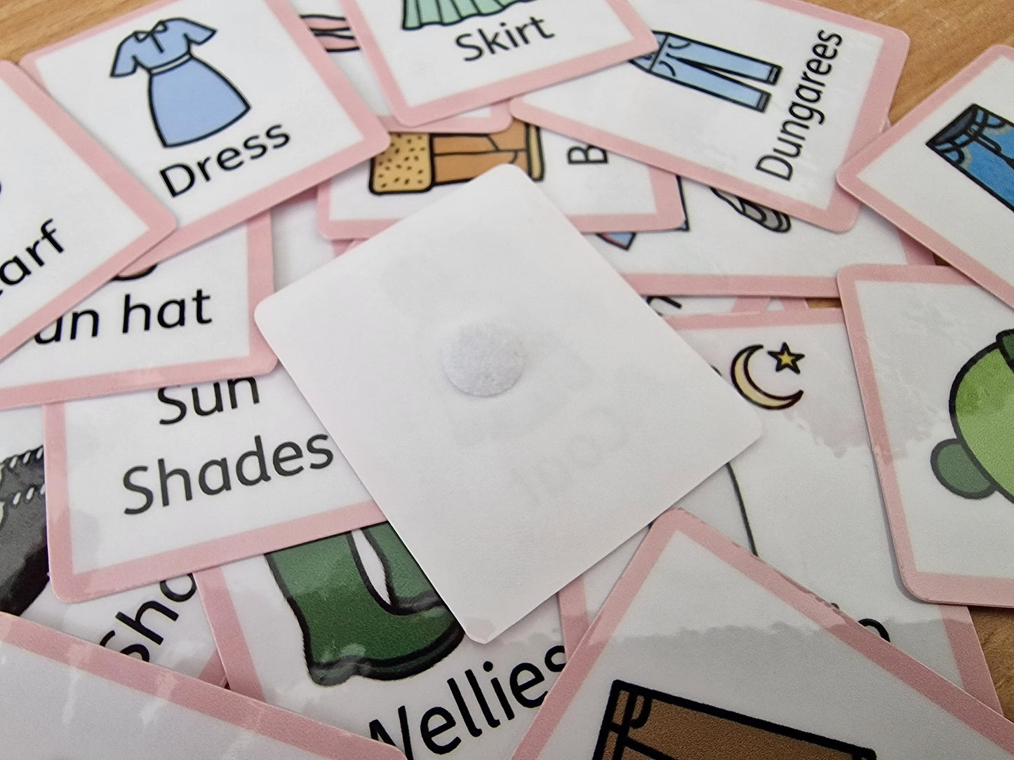 Learning Fun Resources 'What Shall I Wear?' Board and flash cards - Austim, SEN, communication