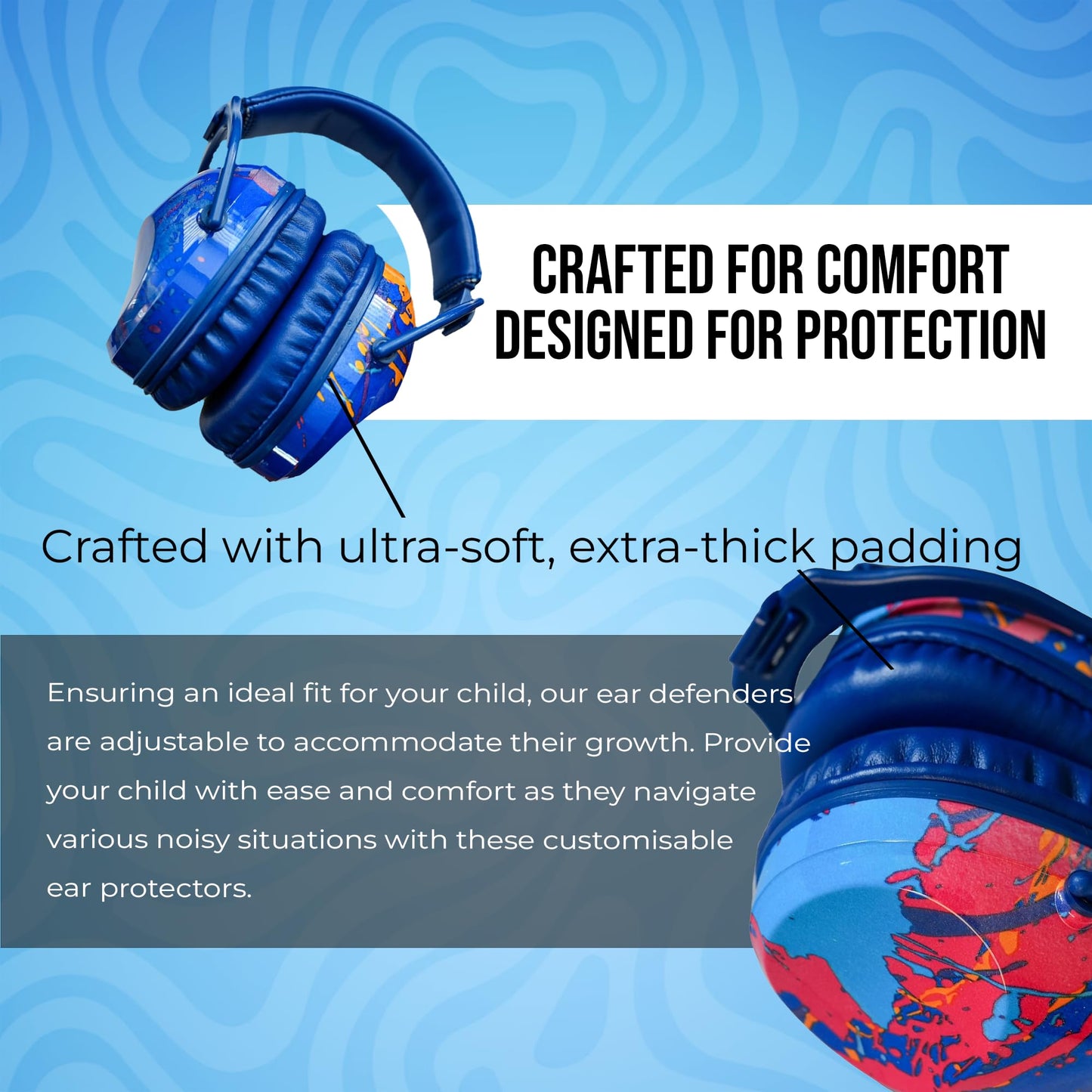Sensory Junction Ear Defenders Noise-Cancelling Ear Protection with Extra Soft Adjustable