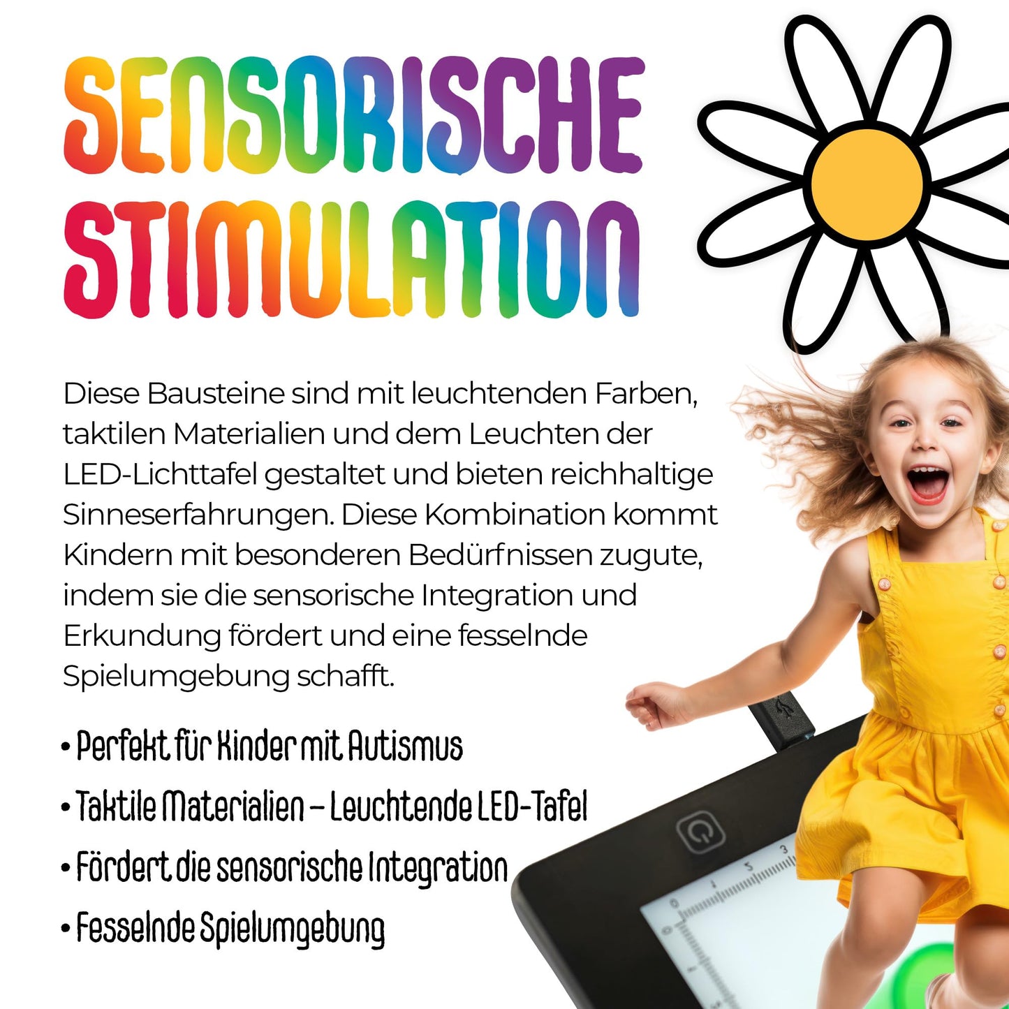 MagicMeadow LED Light Panel & Geometric Shape Bundle | Autism-Friendly Building Blocks