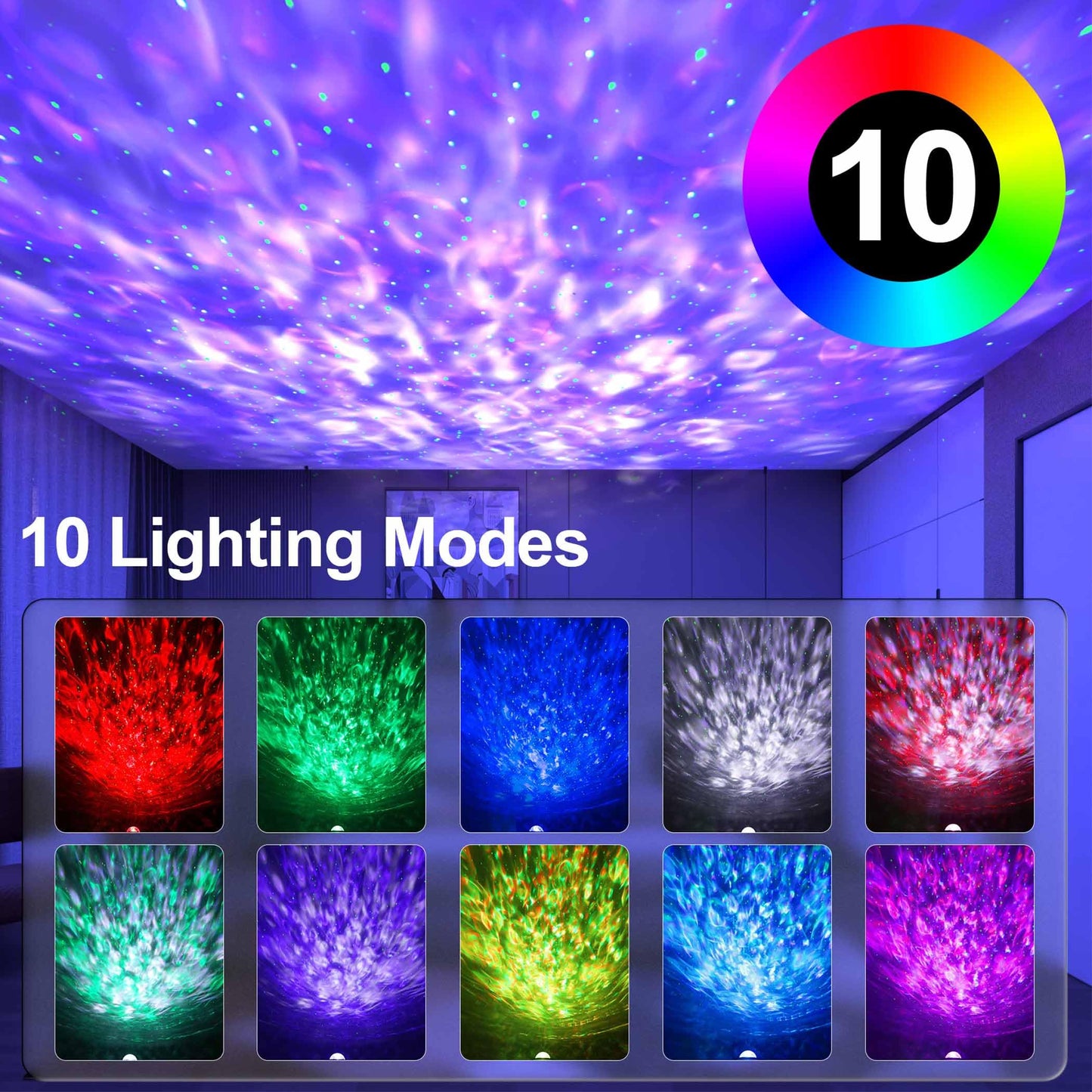 Mexllex Galaxy Projector, Star Projector with Remote Control, Night Light Projector with Timer
