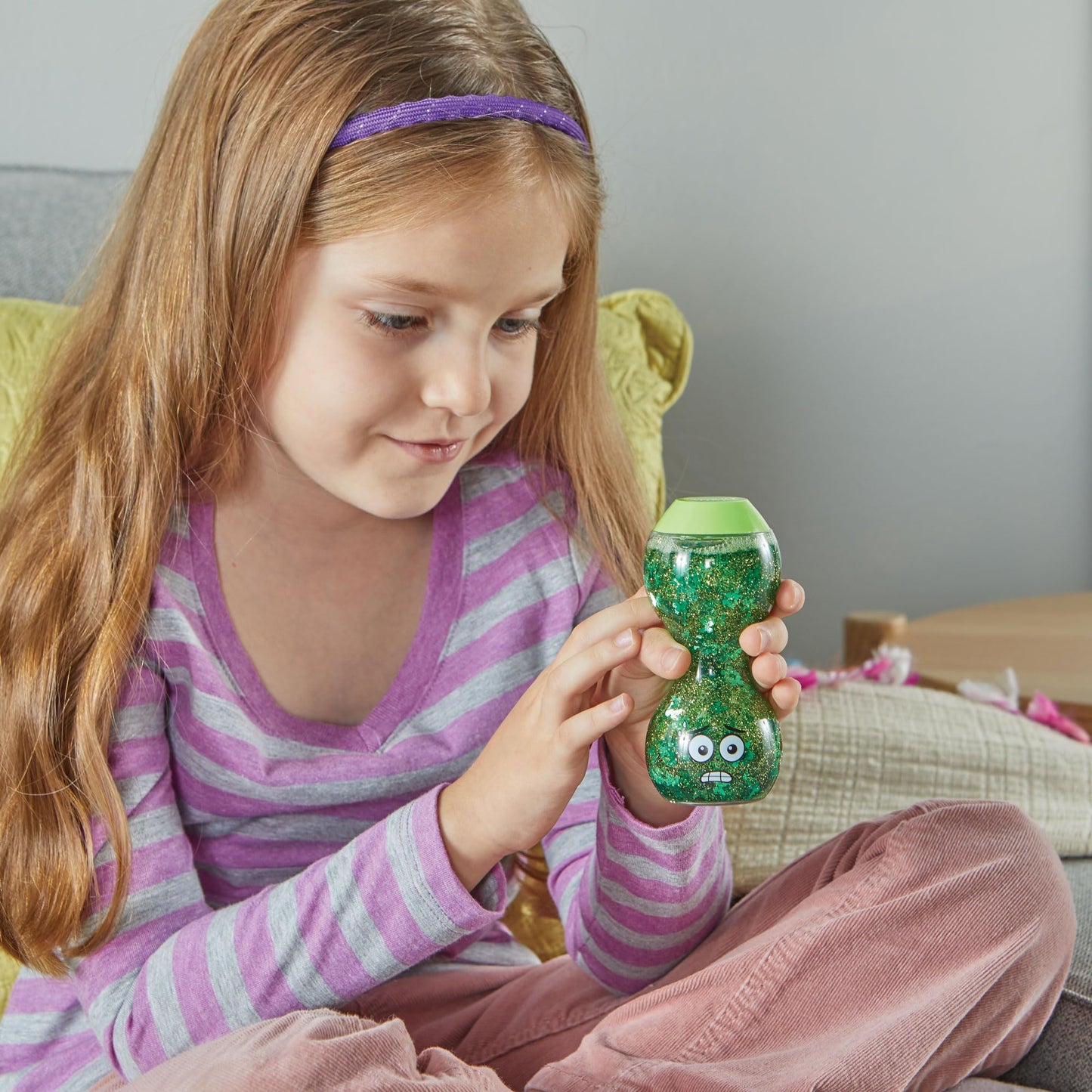 Learning Resources Express Your Feelings Sensory Bottles, Excited Impatient Lonely Nervous, Ages 3+, Emotions Toys for Children, Sensory Play