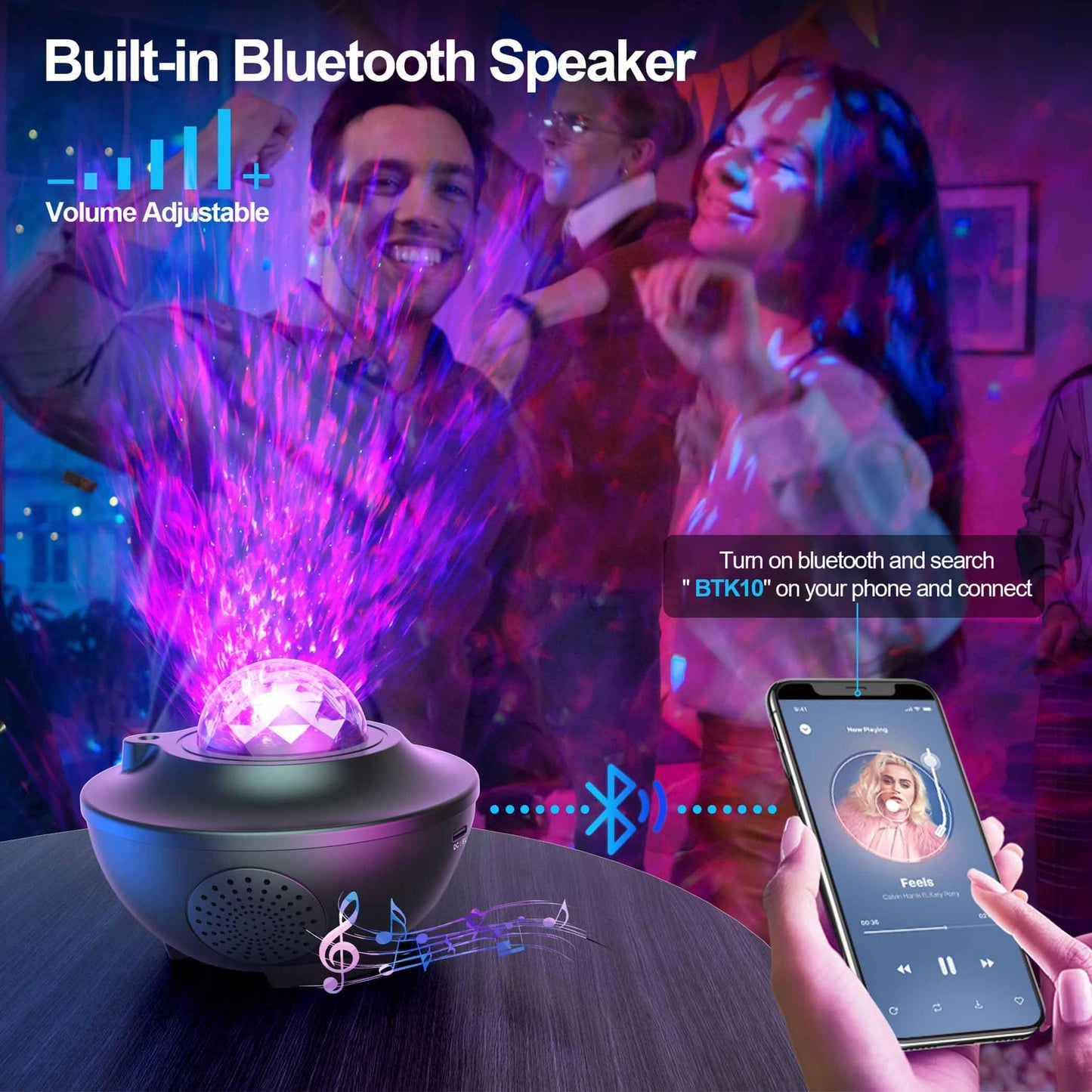 Mexllex Galaxy Projector, Star Projector with Remote Control, Night Light Projector with Timer