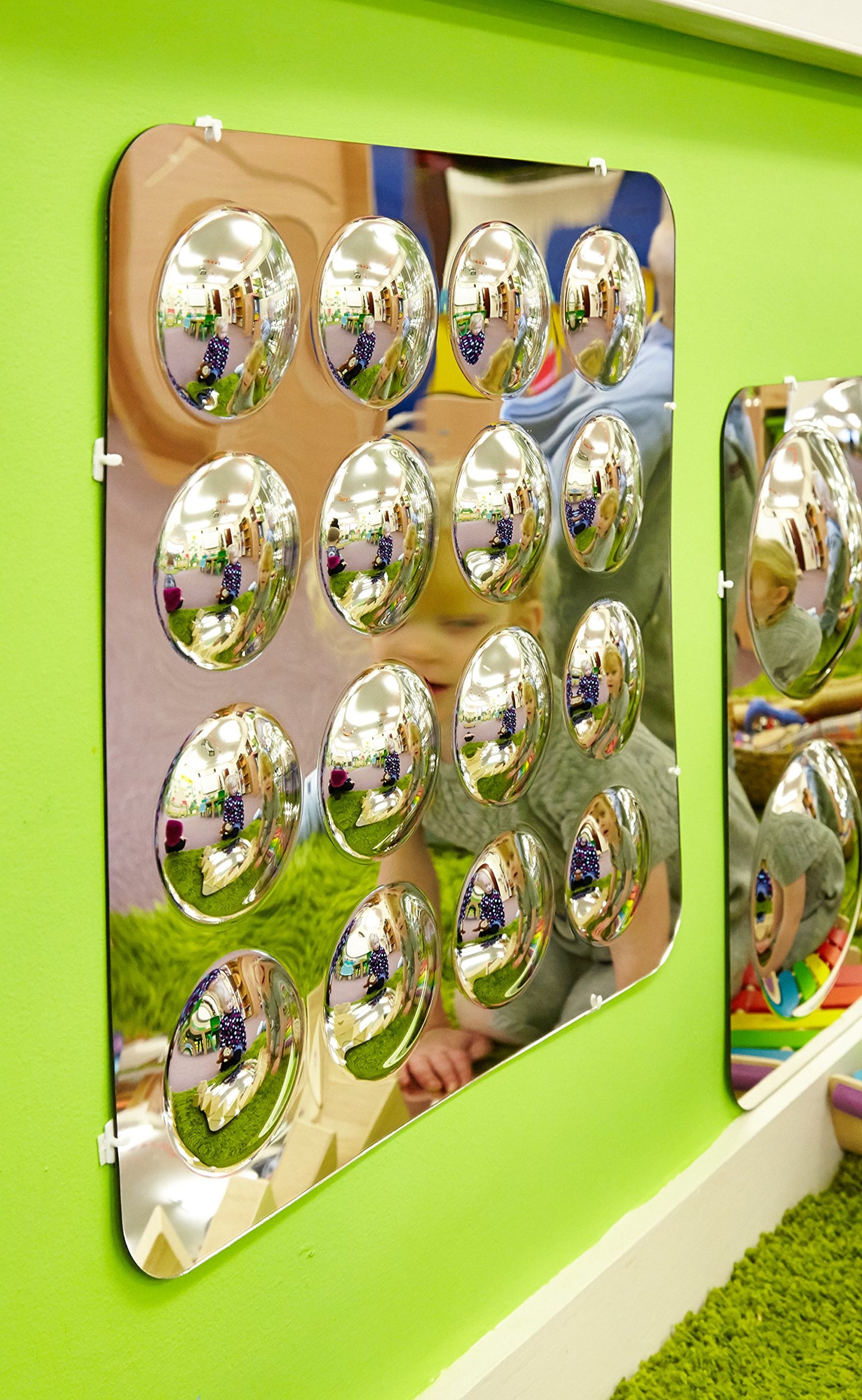 TickiT Large 16-Domed Acrylic Mirror Panel, Sensory Toys for Autism, Interactive Play, Sensory Room Equipment, Visual Play for Kids, Indoor/Outdoor Use