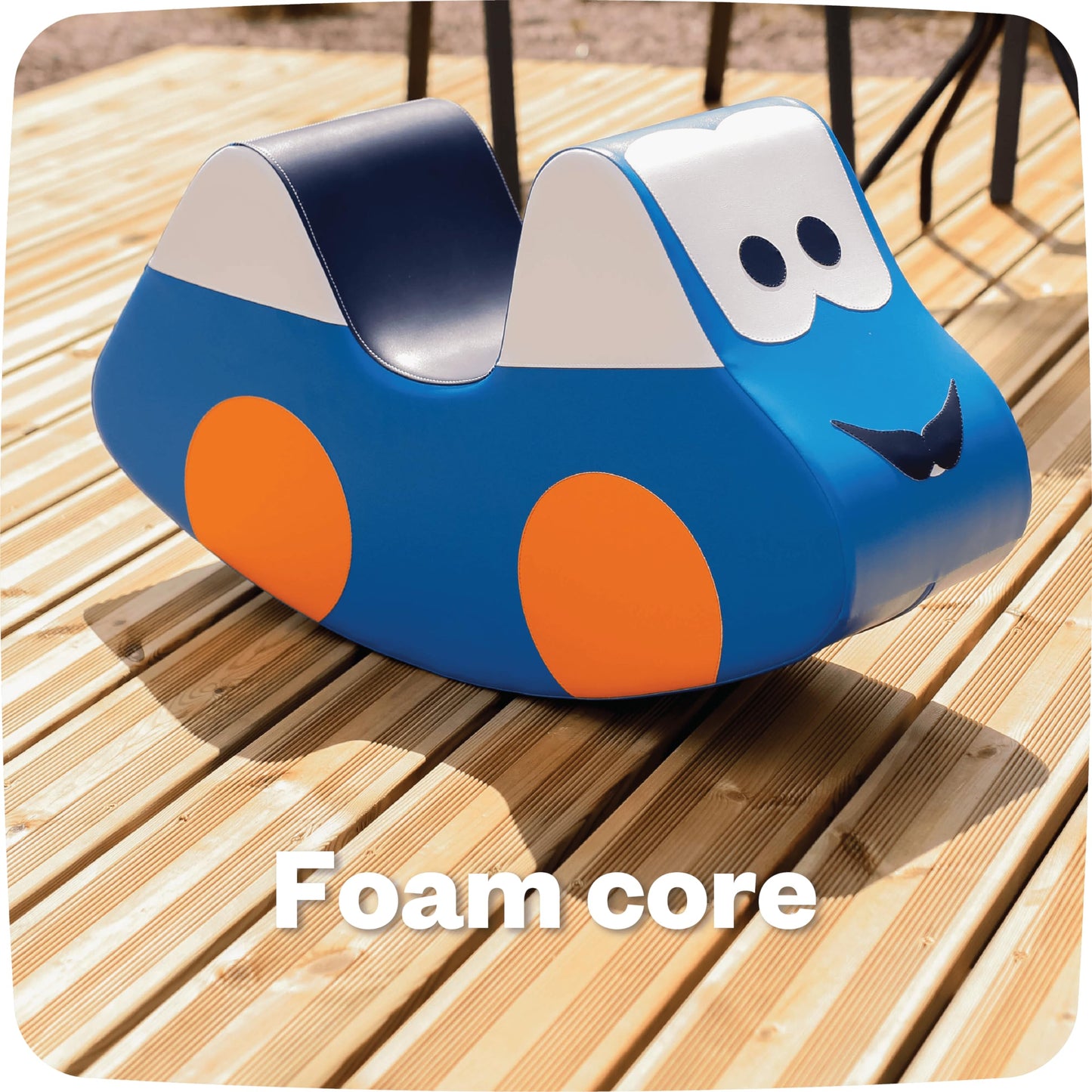IGLU Ride on Rocking Toy Car Soft Play Shape - Blue