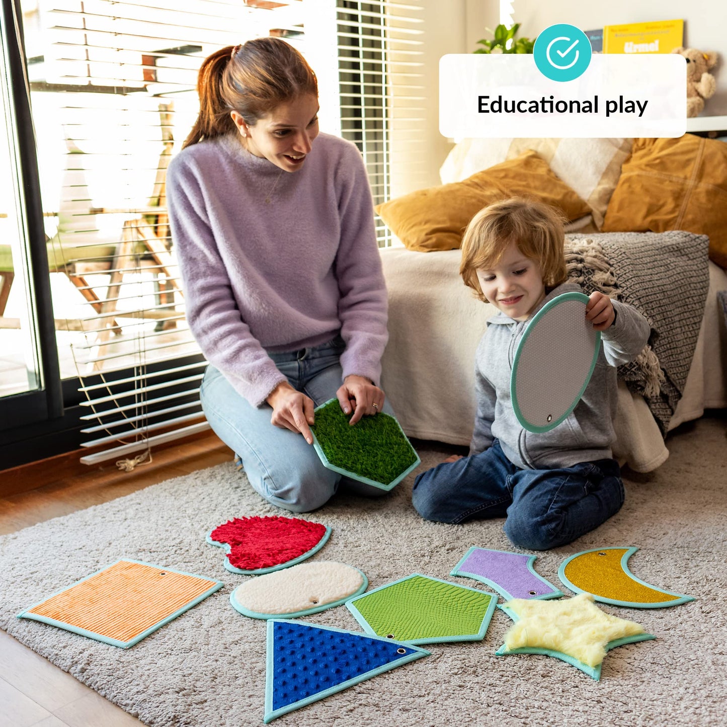 Sensory Mats for Autistic Children | Sensory Tiles for Kids | Sensory Wall Panel | Multi-Sensory Exploration