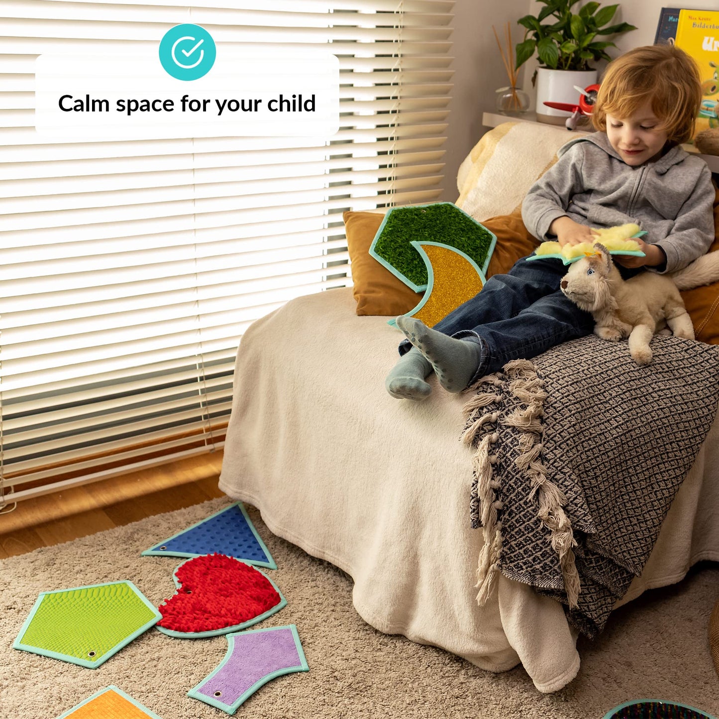 Sensory Mats for Autistic Children | Sensory Tiles for Kids | Sensory Wall Panel | Multi-Sensory Exploration