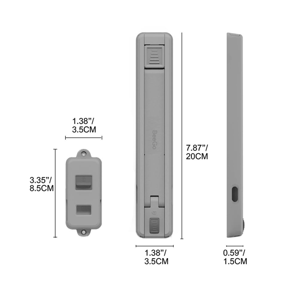 BeeGo® 1 Pc Child Safety Window Locks & Restrictor – Effective Child Proof Protection for UPVC & Standard Windows, Ideal for Preventing Accidents with Kids & Pets, Grey