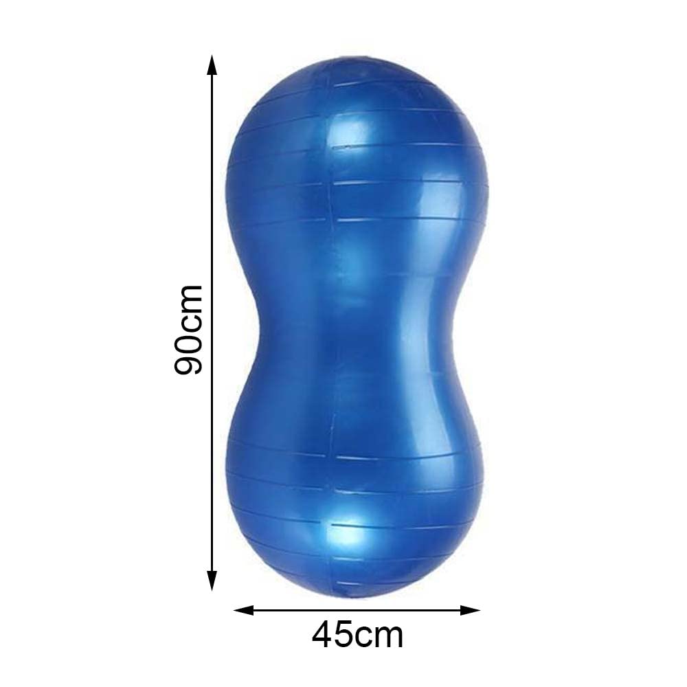 Trintion Peanut Ball Kids Exercise Ball Autism Sensory Toy Equipment for Kids Physical Therapy, Yoga, Pilates, Core Training 90x45cm (No Pump)