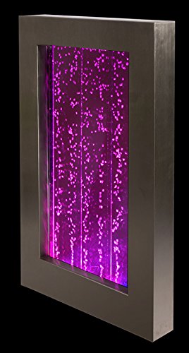 Primrose 95cm Hanging Portrait Bubble Water Wall with Colour Changing RGB LEDs with Included Remote Control