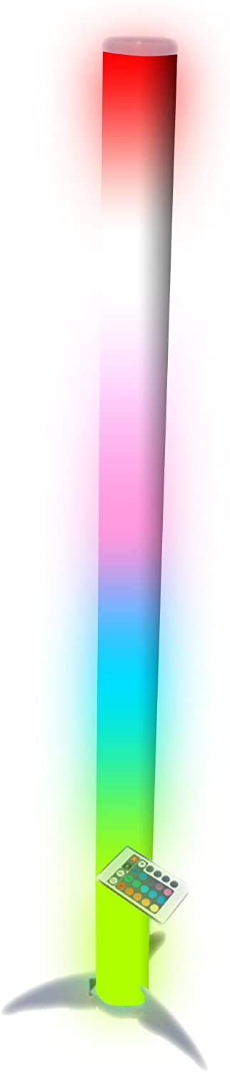 LED Colour Changing Rocket Light Tube Luminous Flux with Remote 100cm Dimmable Colour Changing LED Floor Lamps for Living Room by Playlearn