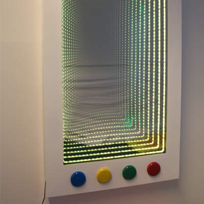 Office Needs Direct Interactive SEND Sensory LED Infinity Wall Panel with built in buttons 1200 x 600mm