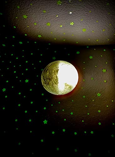 Uncle Milton | Moon In My Room Light | Glowing Moon Light, Night light, Bedroom Wall Light | Basic Fun 05102 - Packaging may vary