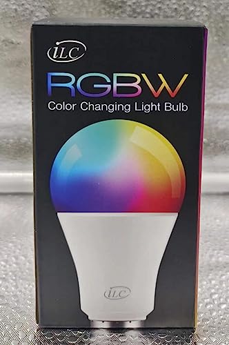 iLC Colour Changing Light Bulb E27 Edison Screw A19, 70 Watt Equivalent, Cool White 5700K