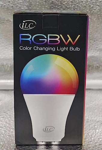 iLC Colour Changing Light Bulb E27 Edison Screw A19, 70 Watt Equivalent, Cool White 5700K