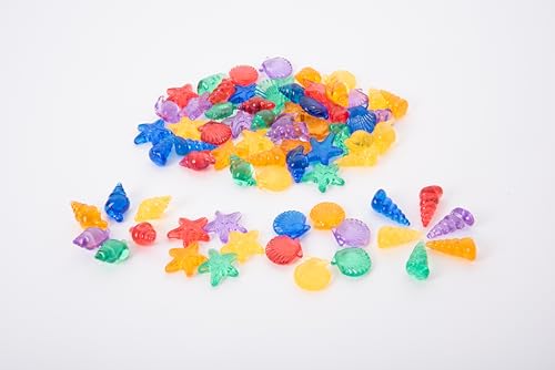 TickiT 73121 Translucent Shell Gems - Motor Skills - Maths Toy - Counters, Counting