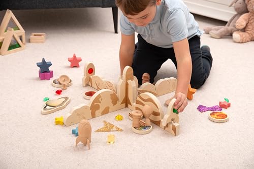 TickiT 74069 Discovery Space Dividers - Pretend Play - Wooden Toy - Small World Play