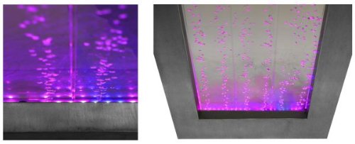 Primrose 95cm Hanging Portrait Bubble Water Wall with Colour Changing RGB LEDs with Included Remote Control
