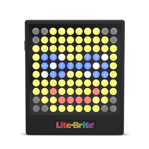 Basic Fun Lite-Brite | Touch | Light Up Drawing Board, LED Board with Colours, Light Up Toys for Creative Play, Glow Art Neon Effect Drawing Board, Light Toys for Kids Ages 4 02355