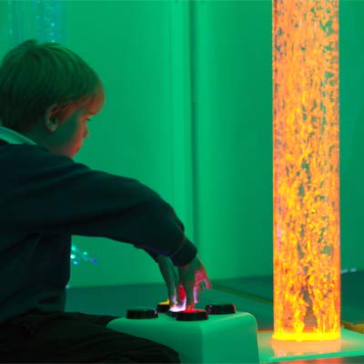 Sensory Room SEND Interactive LED Bubble Tube With Remote Controller 1750 x 150mm