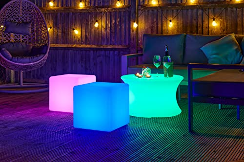 tickit Sensory Mood Light Cube – Colour Changing LED Seat and Night Light for Sensory Play, Autism, Calming Spaces and Bedrooms – Rechargeable & Water Resistant