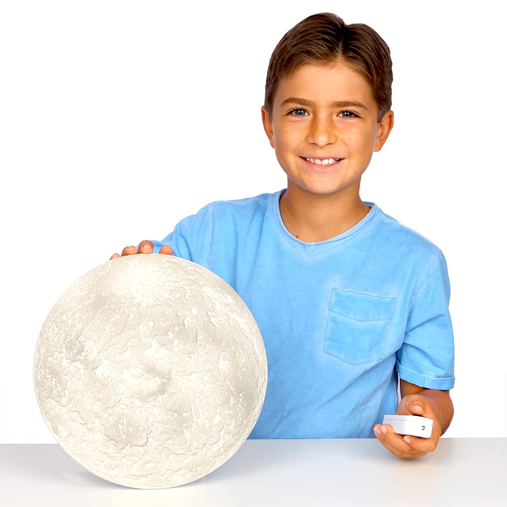 Uncle Milton | Moon In My Room Light | Glowing Moon Light, Night light, Bedroom Wall Light | Basic Fun 05102 - Packaging may vary
