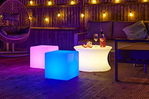 tickit Sensory Mood Light Cube – Colour Changing LED Seat and Night Light for Sensory Play, Autism, Calming Spaces and Bedrooms – Rechargeable & Water Resistant