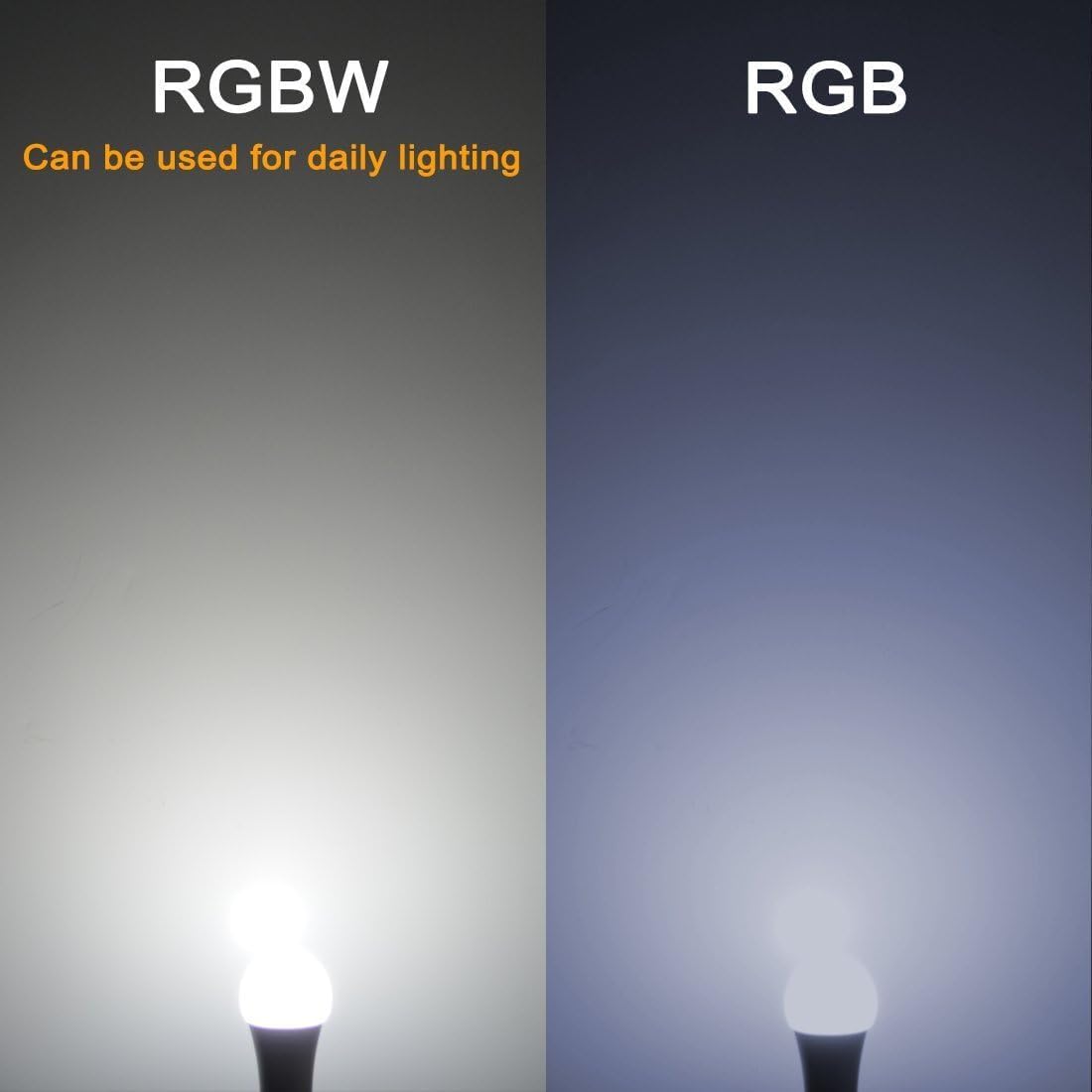 iLC Colour Changing Light Bulb E27 Edison Screw A19, 70 Watt Equivalent, Cool White 5700K