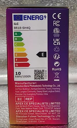 iLC Colour Changing Light Bulb E27 Edison Screw A19, 70 Watt Equivalent, Cool White 5700K