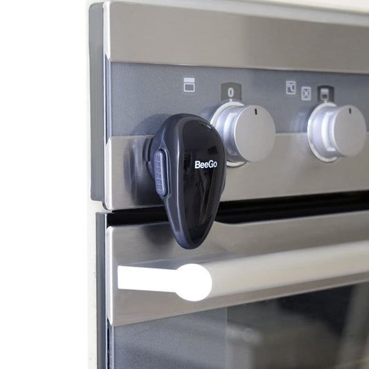 BeeGo® Baby Proofing Oven Lock 1pc Black, Easy to Install and Use 3M Adhesive Durable and Heat-Resistant Material Oven Lock No Tools Needed or Drill for Kitchen Safety