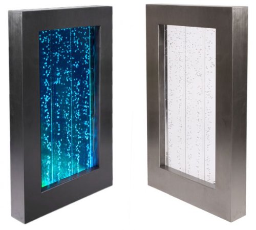 Primrose 95cm Hanging Portrait Bubble Water Wall with Colour Changing RGB LEDs with Included Remote Control
