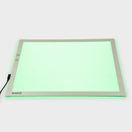 tickit A3 Colour Changing LED Light Panel – Sensory & Educational Toy for Kids, Portable, A+ Energy Rated, for Early Years, STEM, Classroom & Home Learning