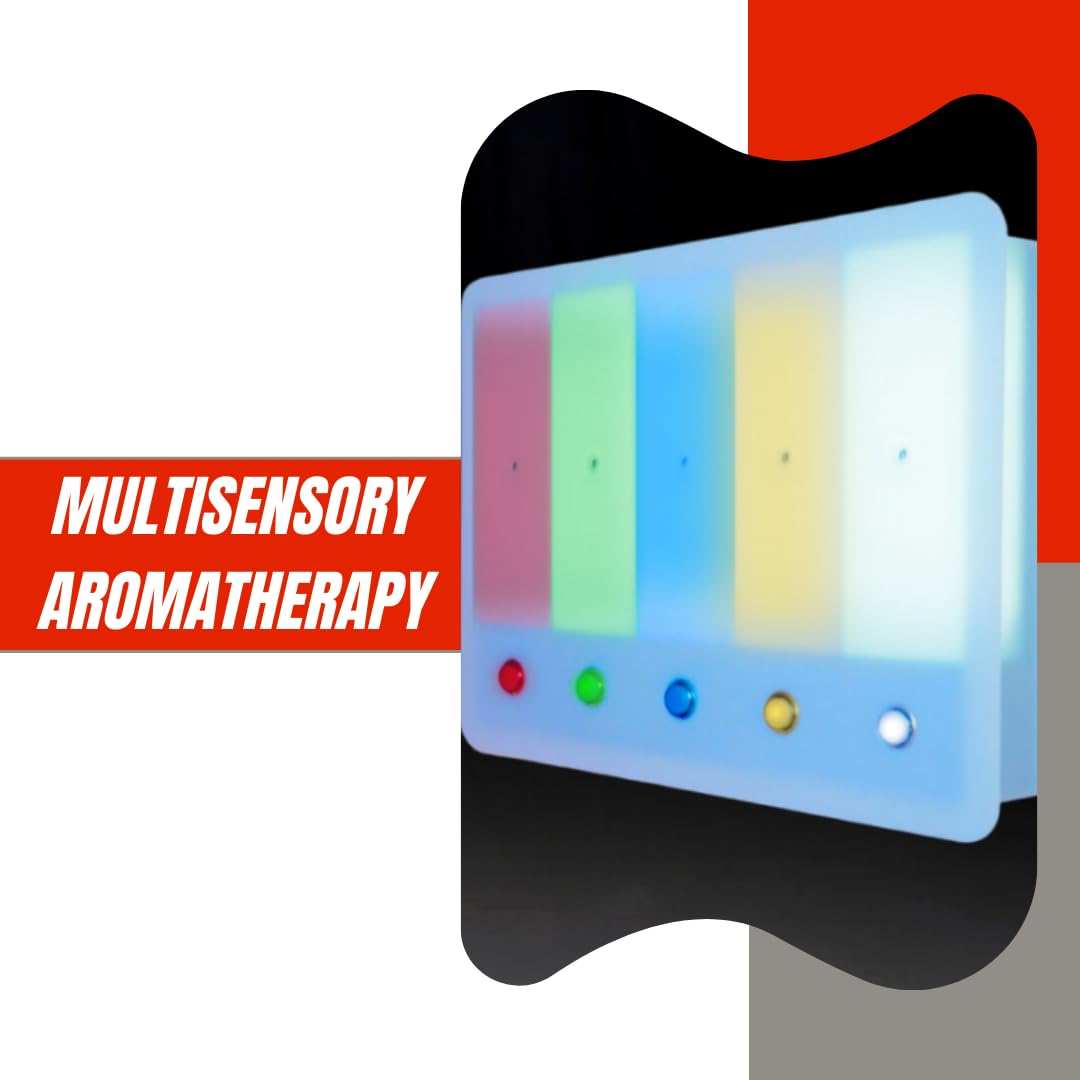 Aroma Sensory Panel 5-Section Colour Changing Aromatherapy Diffuser with Large Button Controller Therapeutic Atmosphere Using Scents