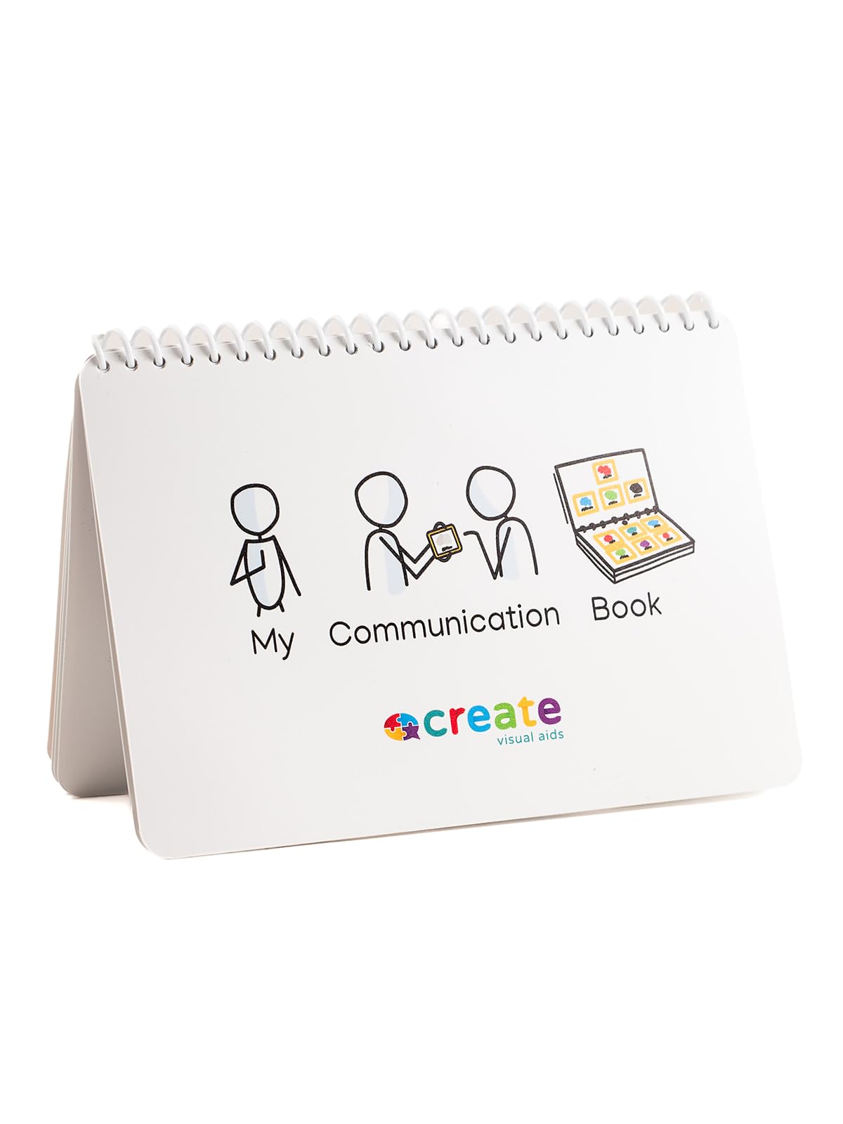 Communication Book with 6 visual communication resources and 34 removable pecs cards visual symbols to support communication, routine and transition - Suitable for autism, adhd (School)