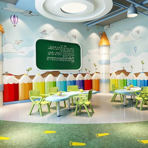 3D Anti-Collision Wall Padding, 4pcs Pencil Shaped Upholstered Wall Panels, Peel and Stick Headboard, Playroom Decor Wall Padded, Nursery Sensory Wall Stickers (Green, 4)