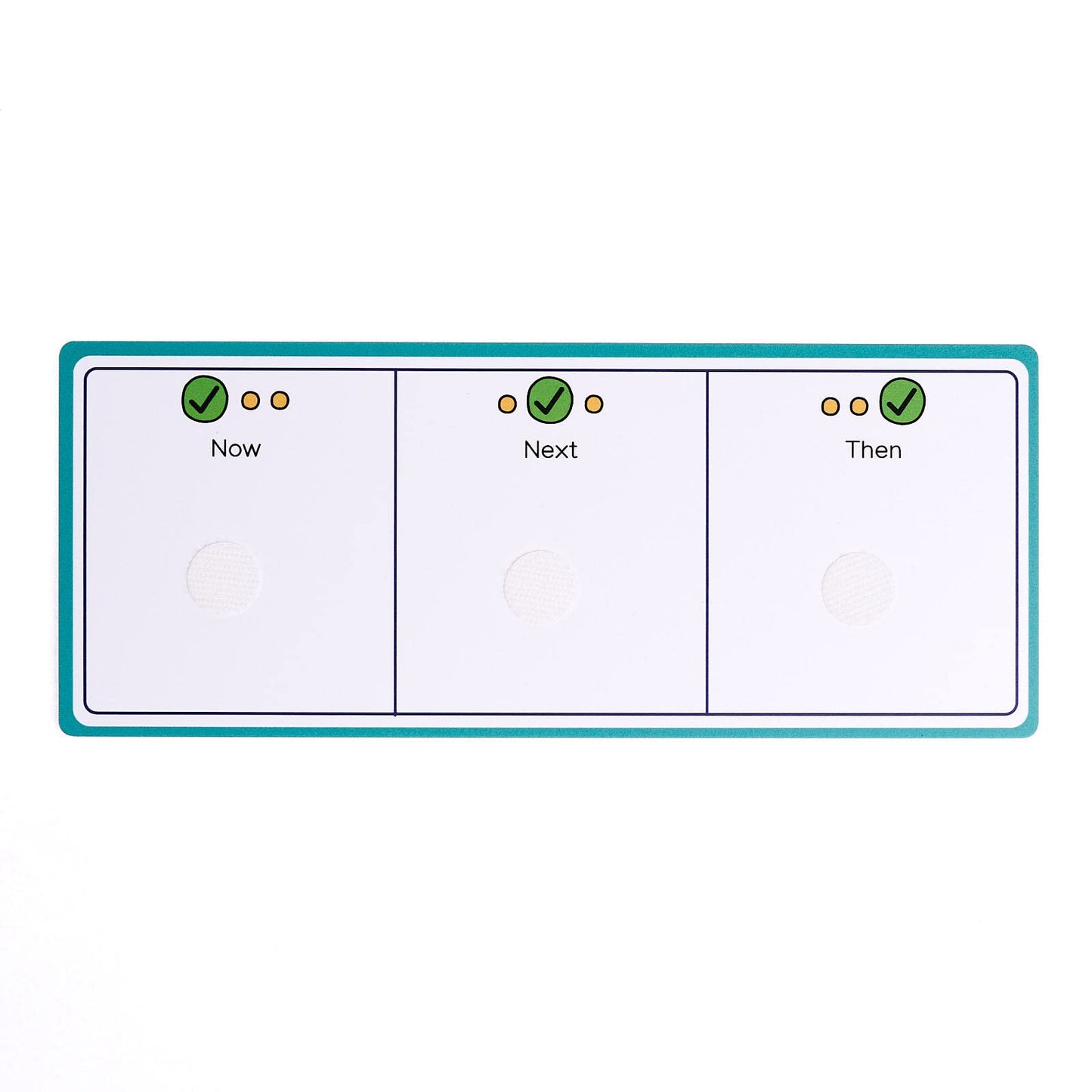 Now, Next and Then Board with hook coins to support visual communication, routine, transition for autism, adhd, speech and language, learning difficulties, preschoolers and early years.