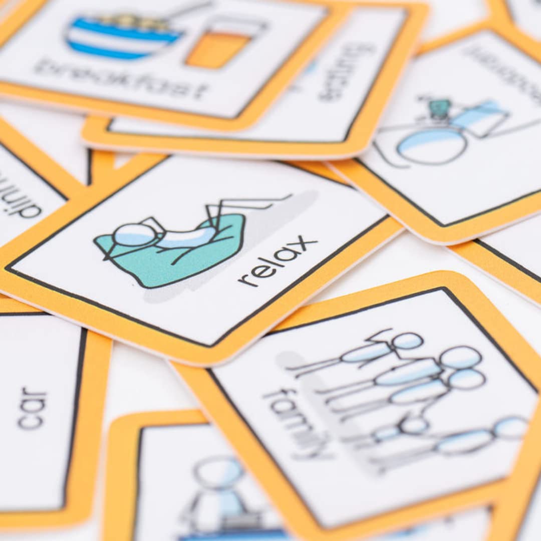 Visual Timetable for Adults Visual Schedule communication cards for stroke victims, dementia, learning difficulties (Green)