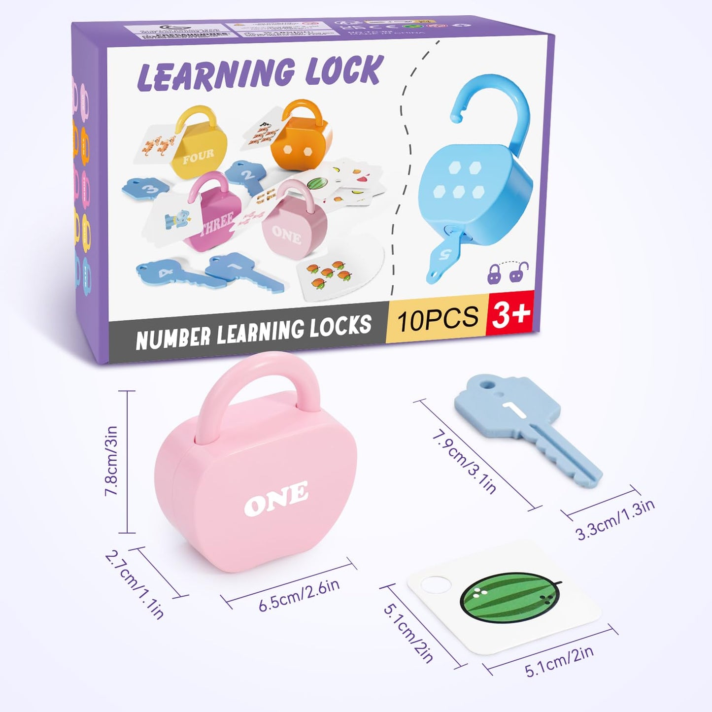 YYDeek 20PCS Locks and Key Toddler Toys, Number Counting Preschool Learning Activities, Kindergarten Classroom Must Haves