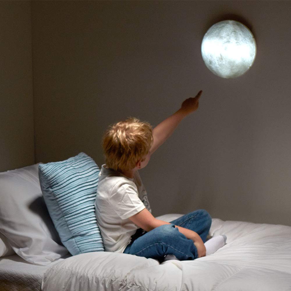 Uncle Milton | Moon In My Room Light | Glowing Moon Light, Night light, Bedroom Wall Light | Basic Fun 05102 - Packaging may vary