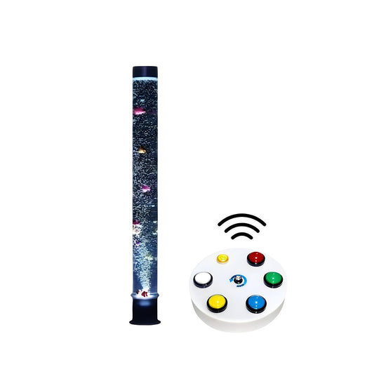 Playlearn 120cm Sensory Bubble Light Tube with Remote Button Controller &10 Plastic Fish