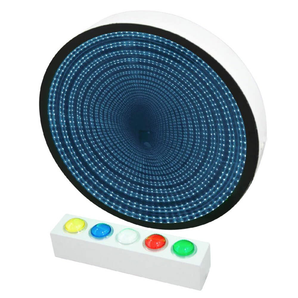 Playlearn 60cm Sensory Mega Infinity Mirror with Interactive Button Controller