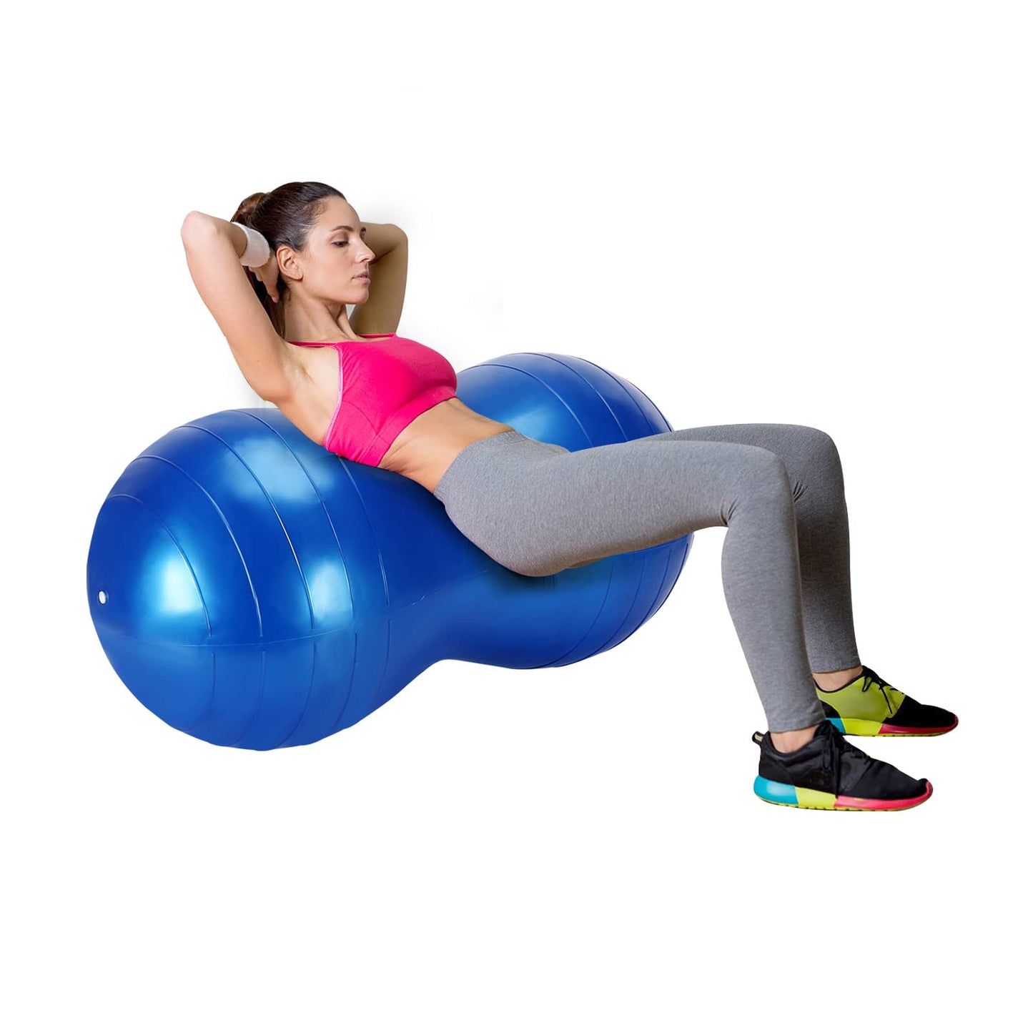 Trintion Peanut Ball Kids Exercise Ball Autism Sensory Toy Equipment for Kids Physical Therapy, Yoga, Pilates, Core Training 90x45cm (No Pump)