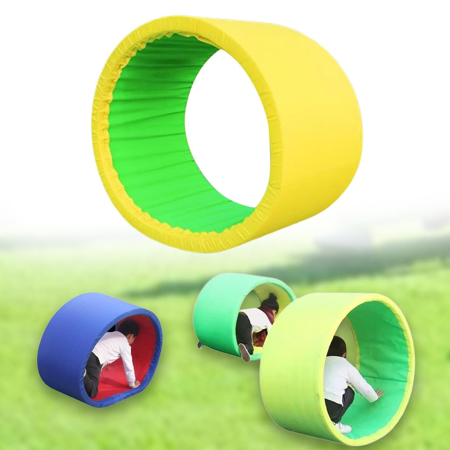 rockible Circular Crawling Rolling Wheel, Outdoor Physical Games, Kids Sensory Training E