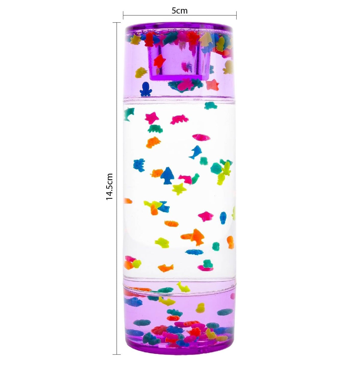 Liquid Sensory Aqua Fish Timer for Autism, Sensory Needs, ADHD, Stress Relief, Anxiety. Autism Toy and Special Needs Sensory Fidget.