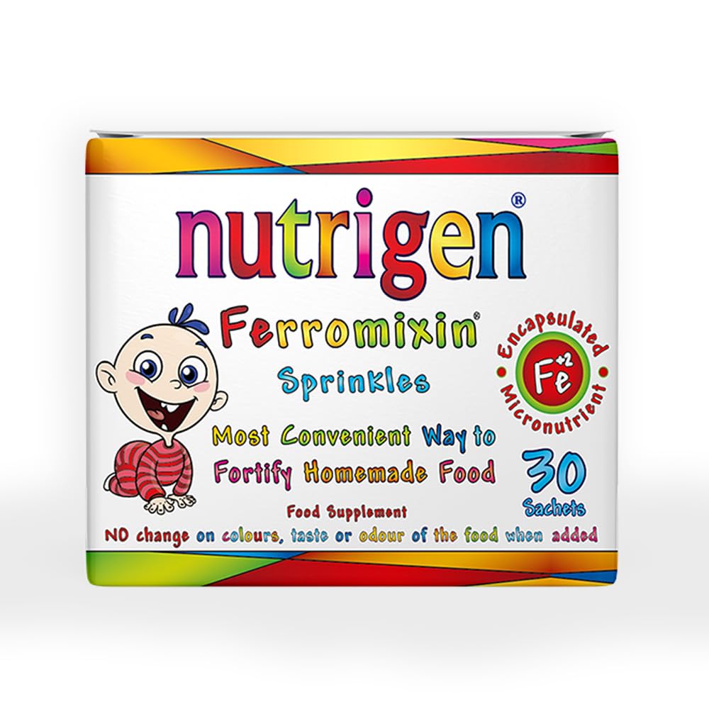Nutrigen Ferromixin Sprinkles – Iron & Micronutrient Powder for Babies & Toddlers, 30 Sachets
