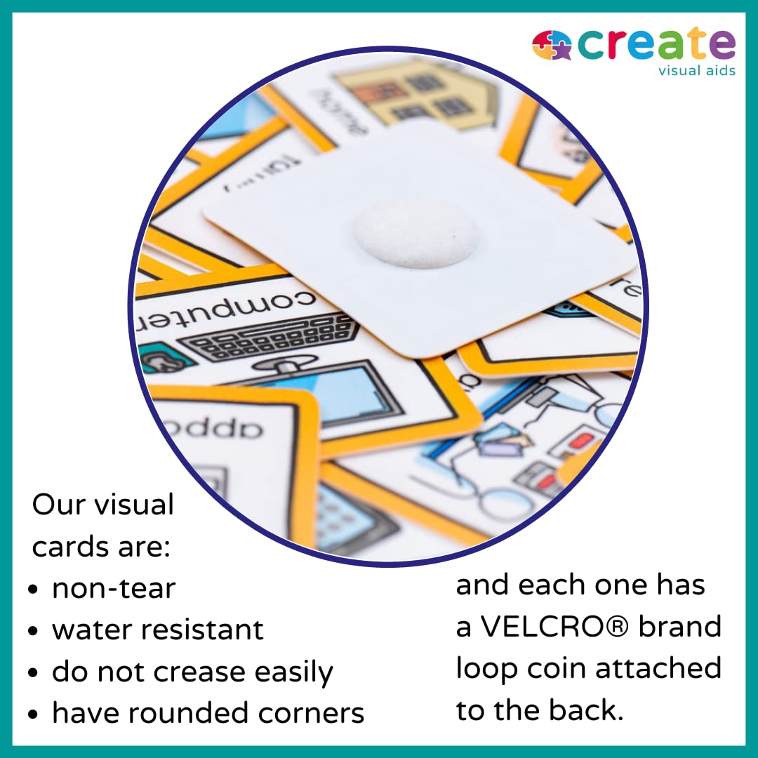 Visual Timetable for Adults Visual Schedule communication cards for stroke victims, dementia, learning difficulties (Green)