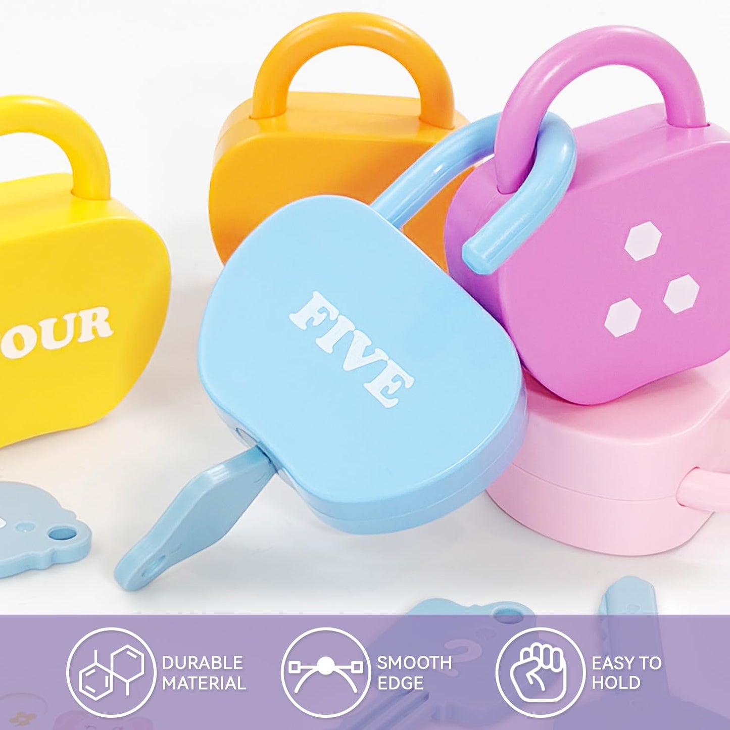 YYDeek 20PCS Locks and Key Toddler Toys, Number Counting Preschool Learning Activities, Kindergarten Classroom Must Haves