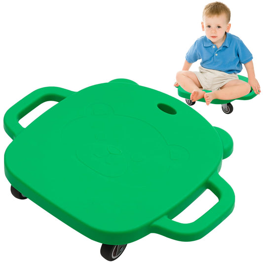 Kids Sitting Scooter Board with Handle, Sensory Scooter for Gym Play,for 3+
