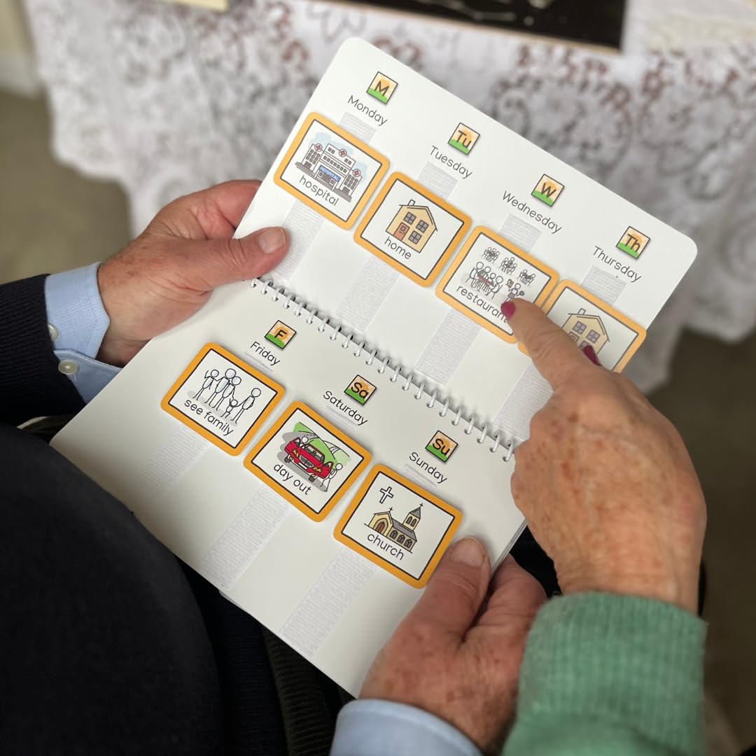 Visual Planner by Create Visual Aids Weekly Planner & Daily Planner for Adults with Visual Symbols for dementia, autism, visual timetable