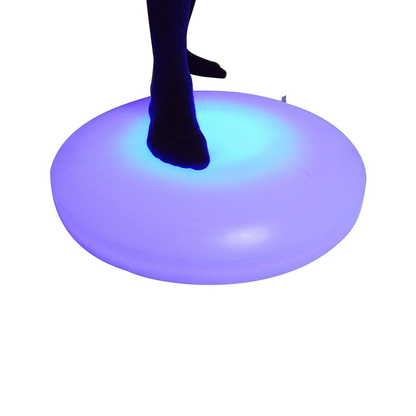 Bubble Tube Tank with Remote Control Night Mood Light Aquarium & Round Interactive LED Light Up Floor Tile White Plastic Surface