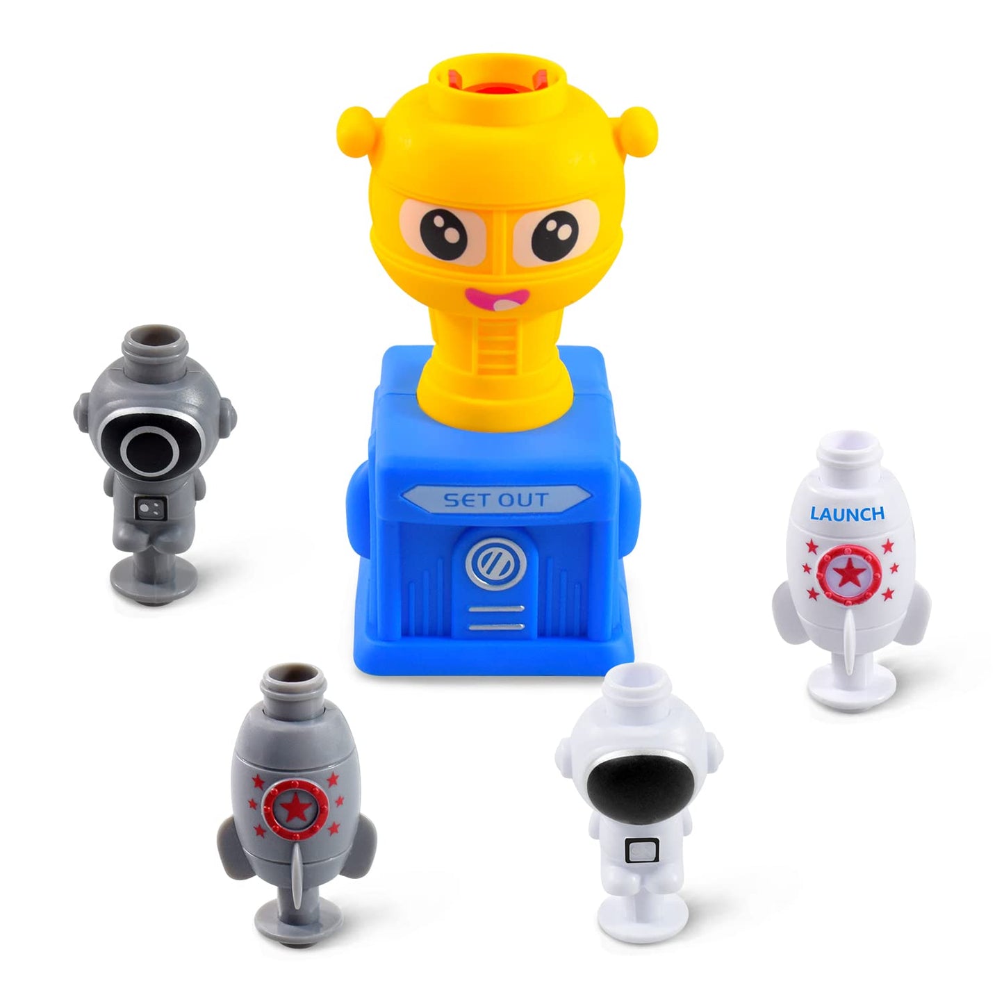 BAKAM Toddler Toys 3-4 for Boys Girls, Balloon Launcher & Powered Car Set, Pump Cars Racer Kit for Kids 3-5 (Monster)
